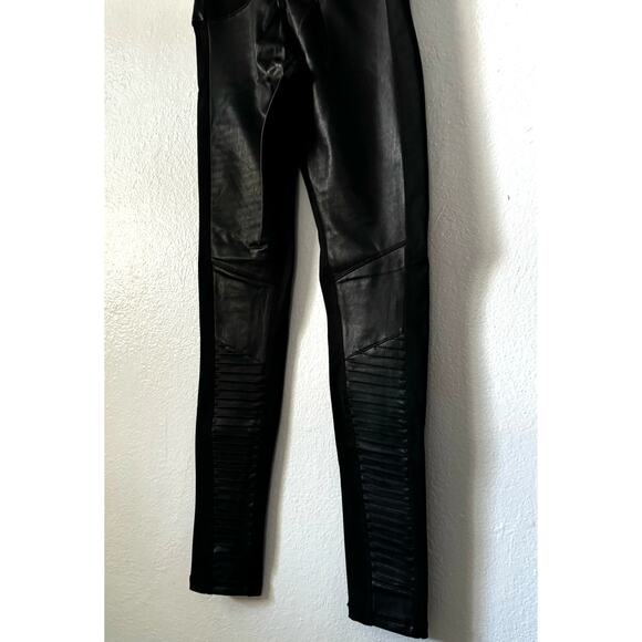 NEW Bagatelle NYC Womens XS Faux Leather Moto Leggings Black High Waist - Picture 8 of 10